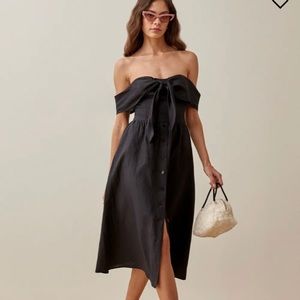 REFORMATION Barrington Linen Dress